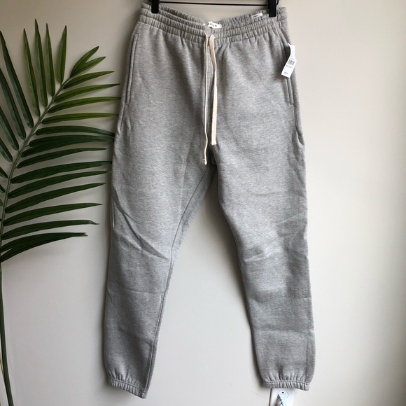 light gray sweatpants